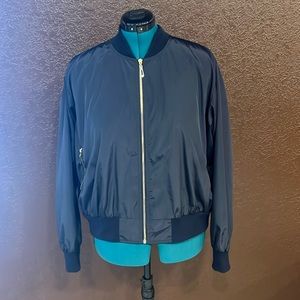 Navy Blue Bomber Jacket